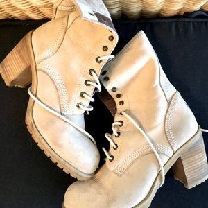 Guess Cream Combat & Moto Boots